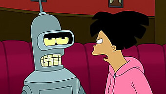 Amy Vs Bender Într-O Bătălie Porno Cu Desene Animate